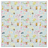 Tissu Le Motif ABC du Dr Seuss avec des mots (Échantillon)