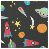 Tissu Le motif de l'espace de garçons tient le premier (Fermer)