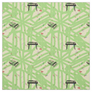 Tissu Le motif d'enregistreur d'organe choisissent la