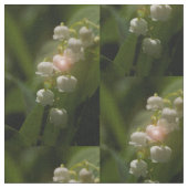 Tissu Le muguet floral (Fermer)
