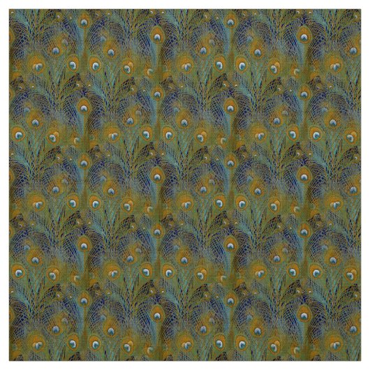 Tissu Le paon fait varier le pas des textiles (Échantillon)