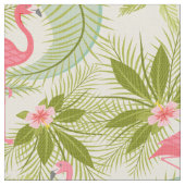 Tissu Le paradis du Flamant rose rose (Fermer)