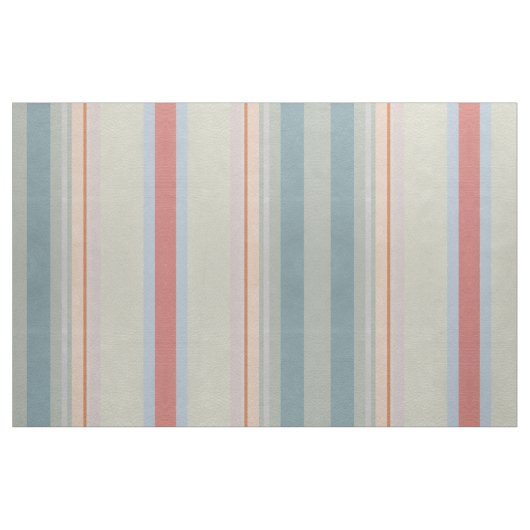 Tissu Le pastel raye le corail d'Aqua (Fat Quarter)