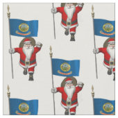 Tissu Le Père Noël Arrive À Idaho (Fermer)