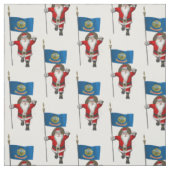 Tissu Le Père Noël Arrive À Idaho (Échantillon)