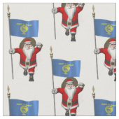 Tissu Le Père Noël Arrive En Oregon (Fermer)