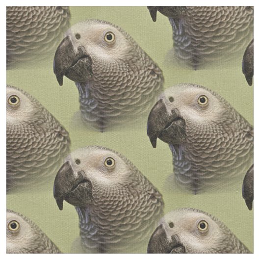 Tissu Le perroquet gris africain du Congo (Fermer)