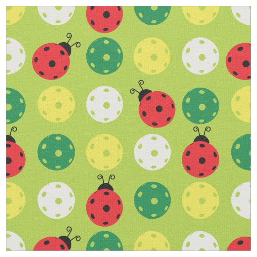 Tissu Le pickball de printemps sur mesure verte (Fermer)