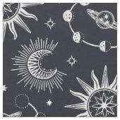 Tissu Le rêve céleste noir et blanc (Fermer)
