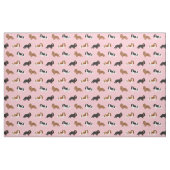 Tissu Le roi Cavalier Charles Spaniel rose (Fat Quarter)