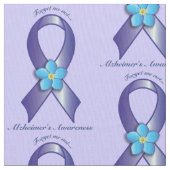 Tissu Le ruban de la conscience d'Alzheimer avec (fermé)