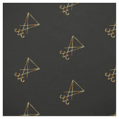 Tissu Le sigil d'or de Lucifer (Échantillon)