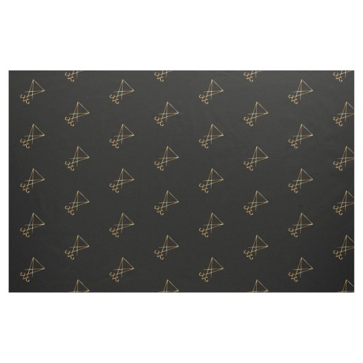 Tissu Le sigil d'or de Lucifer (Fat Quarter)