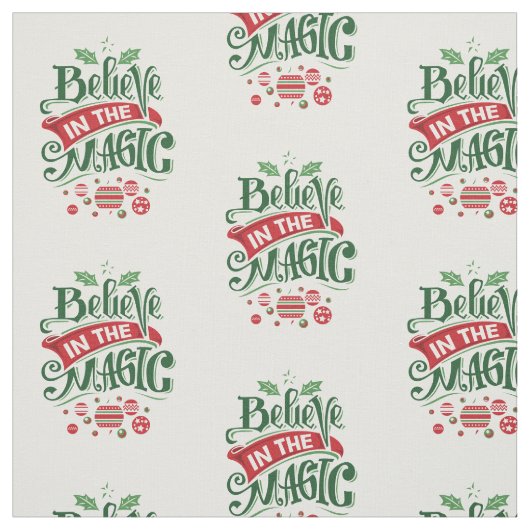 Tissu Le Typographe du Magic Christmas (Échantillon)