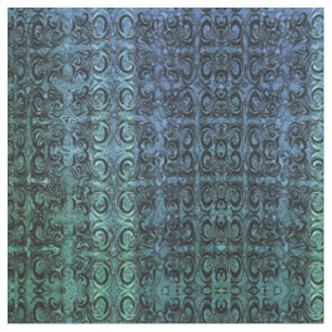 Tissu Le vert des vents futuristes noir et vert Élégan