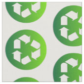 Tissu Le vert réutilisent le signe (Fermer)