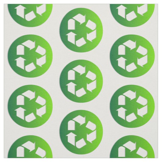 Tissu Le vert réutilisent le signe (Échantillon)