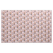 Tissu Le visage de Pitbull est rose motif (Fat Quarter)