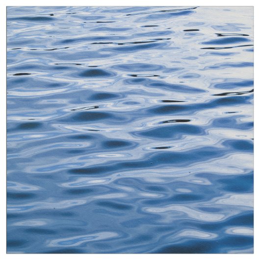 Tissu L'eau bleu-foncé avec des vagues (Échantillon)