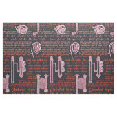 Tissu L'échantillonneur celtique dans le noir et s'est (Fat Quarter)