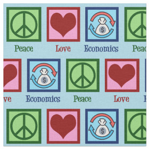 Tissu L'économie de l'amour pour la paix