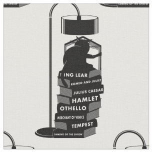 Tissu Lecture de chats noirs Shakespeare Joues