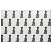 Tissu Lecture de chats noirs Shakespeare Joues (Fat Quarter)