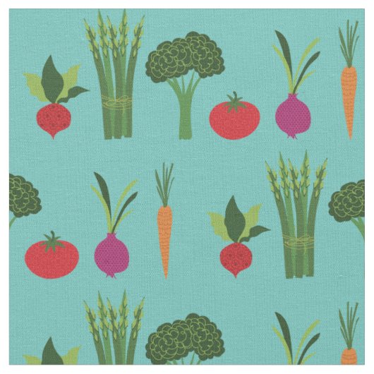 Tissu Légumes Nourriture Mignonne (Fermer)