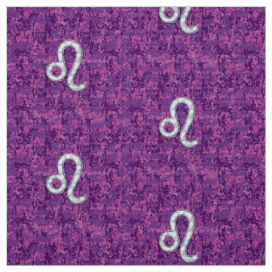 Tissu Léo Connexion Girl rose Fuchsia Camo numérique