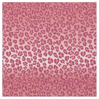 Tissu Léopard rose