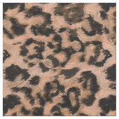 Tissu Leopard - taches d'impression brun (Fermer)
