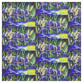 Tissu Les abeilles et le ciel d'Iris (Échantillon)