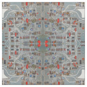 Tissu Les années 1950 de carte vintages (Échantillon)