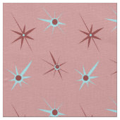 Tissu Les années 50 roses Starburst (Détail)