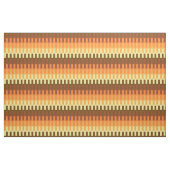 Tissu les années 70 rectangle jaune orange marron vintag (Yard)