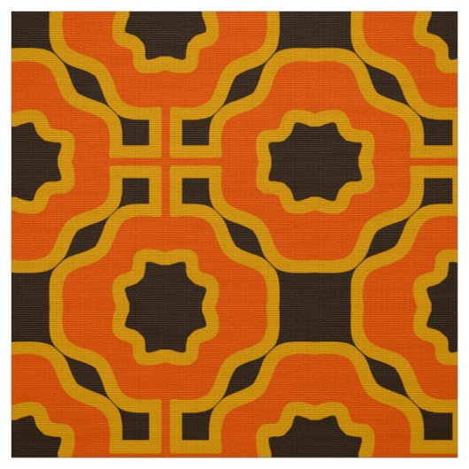 tissu les années 70 rétro (Échantillon)