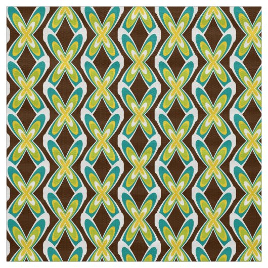 tissu les années 70 rétro (Échantillon)