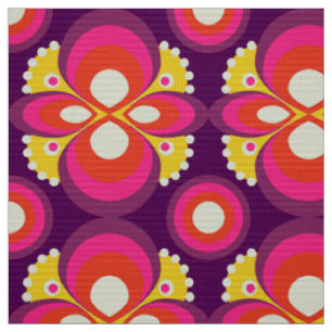 tissu les années 70 rétro