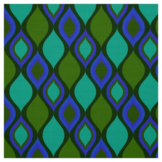 Tissu les années 70 rétro (Échantillon)