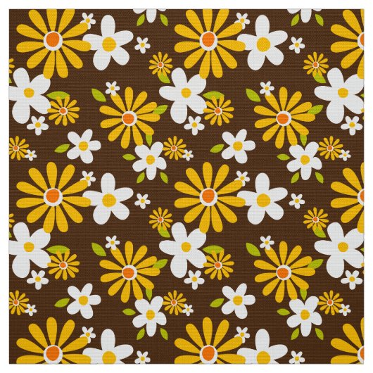 tissu les années 70 rétro (Échantillon)