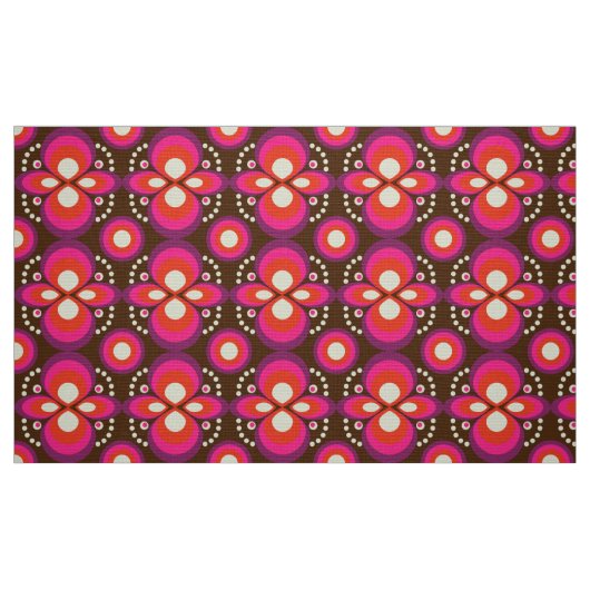 tissu les années 70 rétro (Fat Quarter)