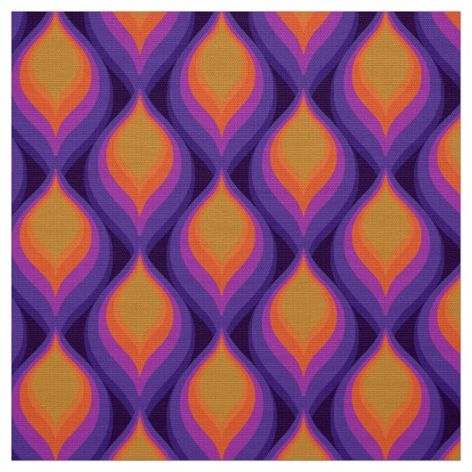 tissu les années 70 rétro (Échantillon)