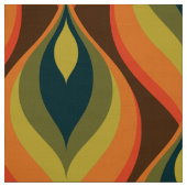 tissu les années 70 rétro (Échantillon)