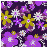 Tissu les années 70 rétro 60's fleur fabric v3 (Fermer)