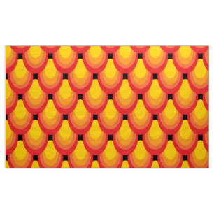Tissu les années 70 rétro élégant surdimension