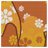 tissu les années 70 rétro mod chic - Chat kitten (Fermer)