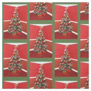 Tissu Les arbres de Noël
