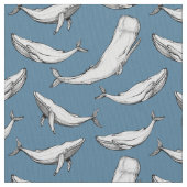 Tissu Les baleines sont partout (fermé)