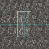 Tissu les bons trucs mono (Carreau)