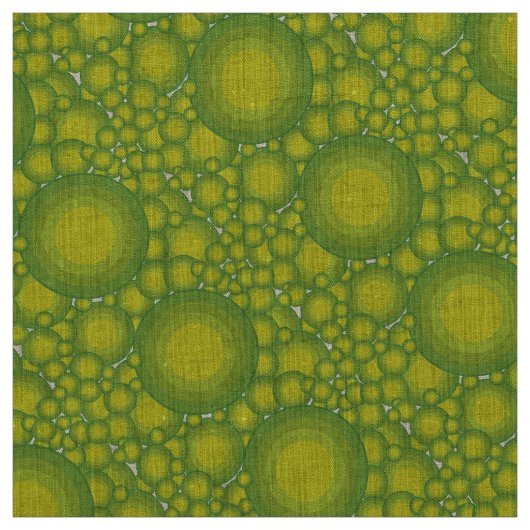 Tissu Les bulles vertes (Échantillon)